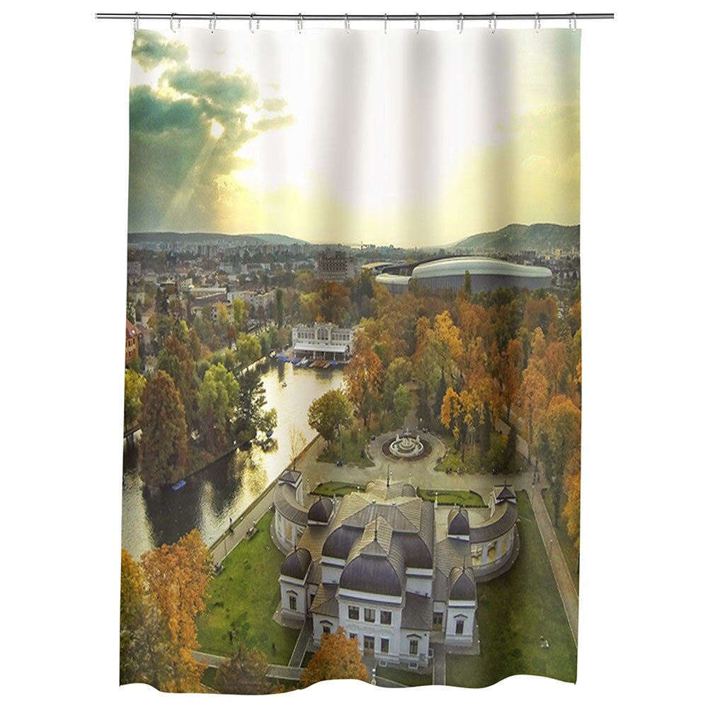 Perdea Dus, Cada, pentru Baie, Heartwork, Clujul de sus, Model Multicolor, Decoratiuni Baie, 150 x 200 cm