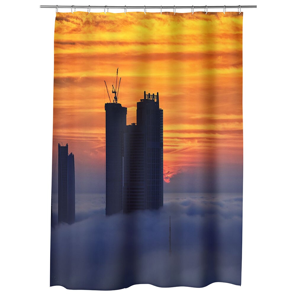 Perdea Dus, Cada, pentru Baie, Heartwork, Abu Dhabi, Model Multicolor, Decoratiuni Baie, 150 x 200 cm