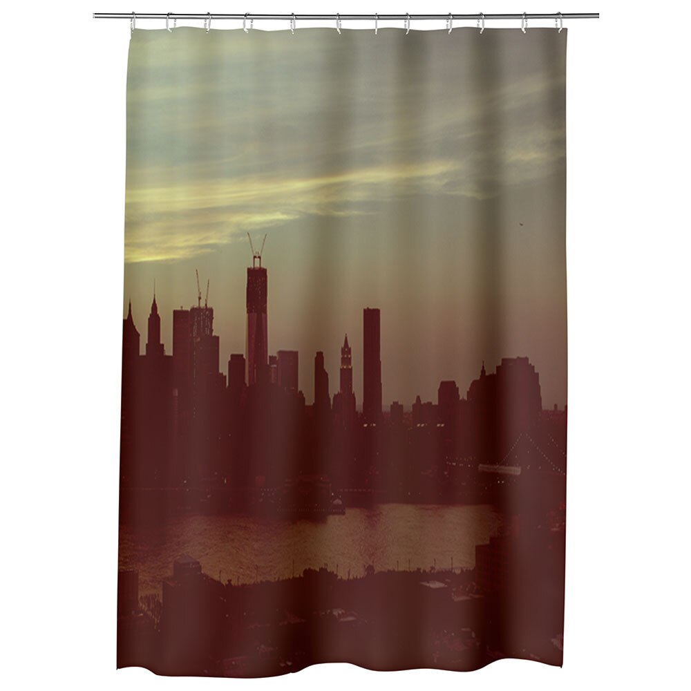 Perdea Dus, Cada, pentru Baie, Heartwork, New York2, Model Multicolor, Decoratiuni Baie, 150 x 200 cm