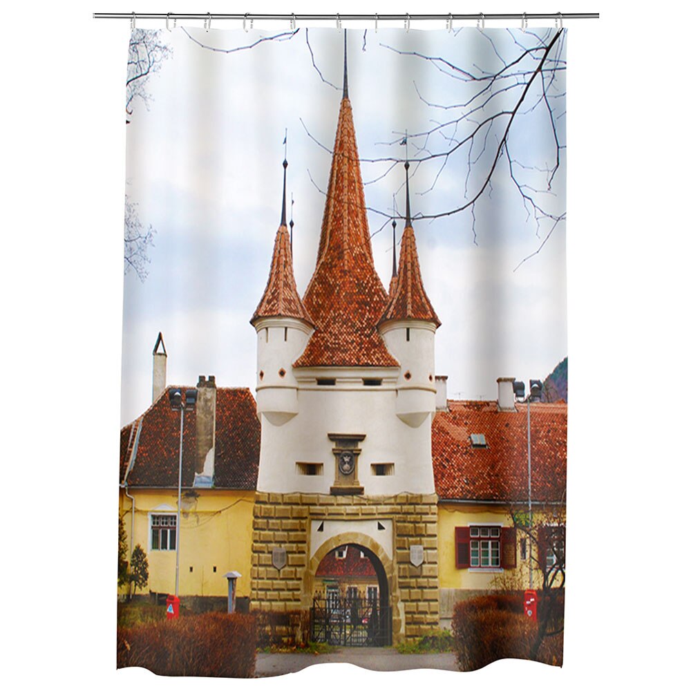 Perdea Dus, Cada, pentru Baie, Heartwork, Poarta Ecaterina in Brasov, Model Multicolor, Decoratiuni Baie, 150 x 200 cm