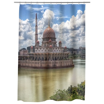 Perdea Dus, Cada, pentru Baie, Heartwork, Moschee in Kuala Lumpur, Model Multicolor, Decoratiuni Baie, 150 x 200 cm Perdea Dus, Cada, pentru Baie, Heartwork, Moschee in Kuala Lumpur, Model Multicolor, Decoratiuni Baie, 150 x 200 cm