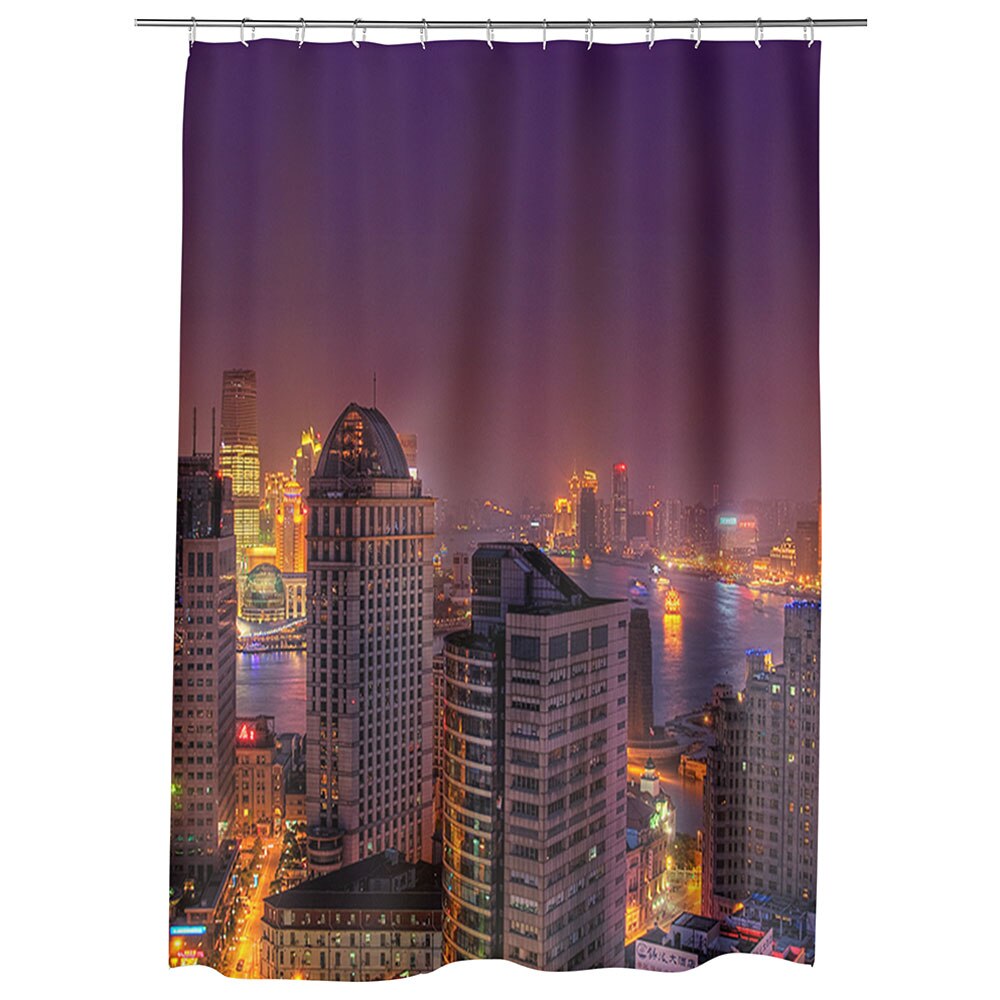 Perdea Dus, Cada, pentru Baie, Heartwork, Lumini colorate, Model Multicolor, Decoratiuni Baie, 150 x 200 cm