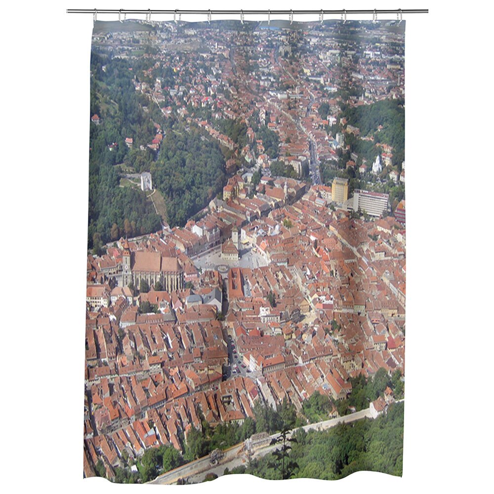 Perdea Dus, Cada, pentru Baie, Heartwork, Brasov de sus, Model Multicolor, Decoratiuni Baie, 150 x 200 cm