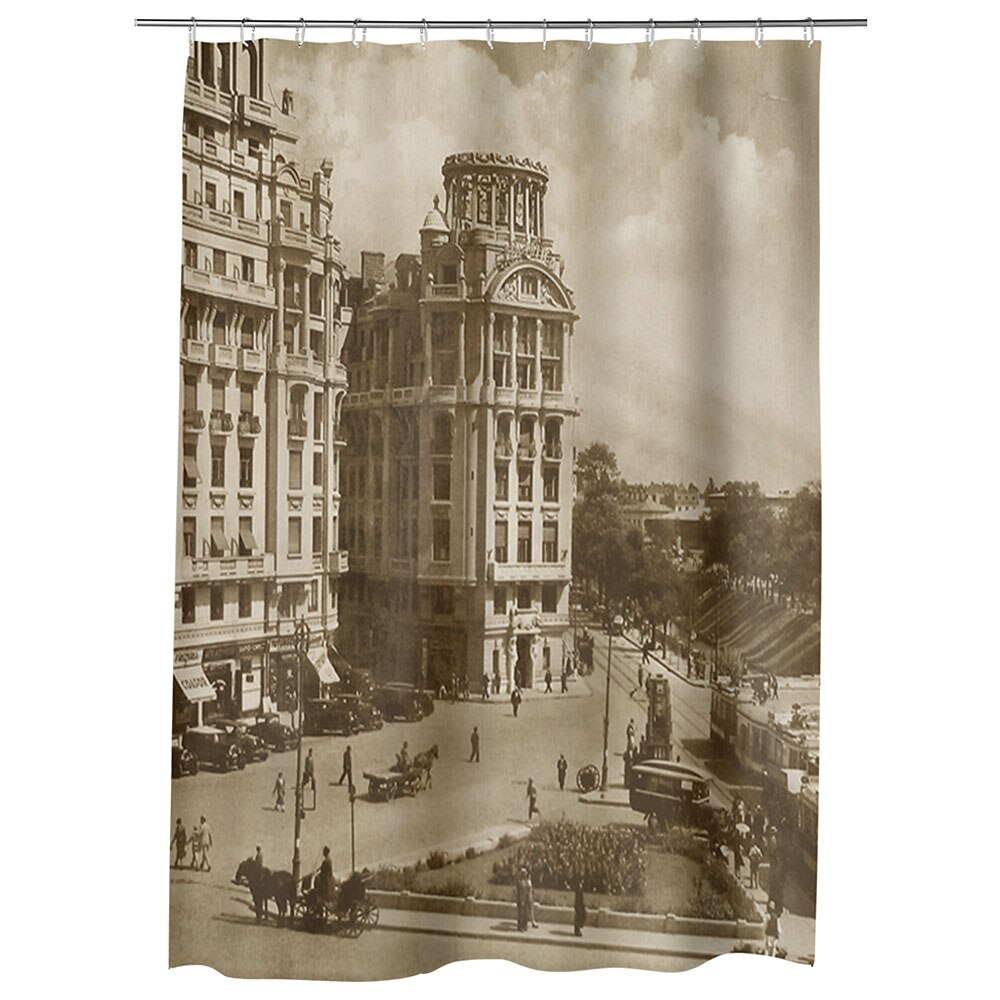 Perdea Dus, Cada, pentru Baie, Heartwork, Bucuresti Piata Senatului, Model Multicolor, Decoratiuni Baie, 150 x 200 cm