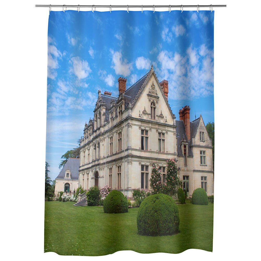 Perdea Dus, Cada, pentru Baie, Heartwork, Castel in Franta, Model Multicolor, Decoratiuni Baie, 150 x 200 cm
