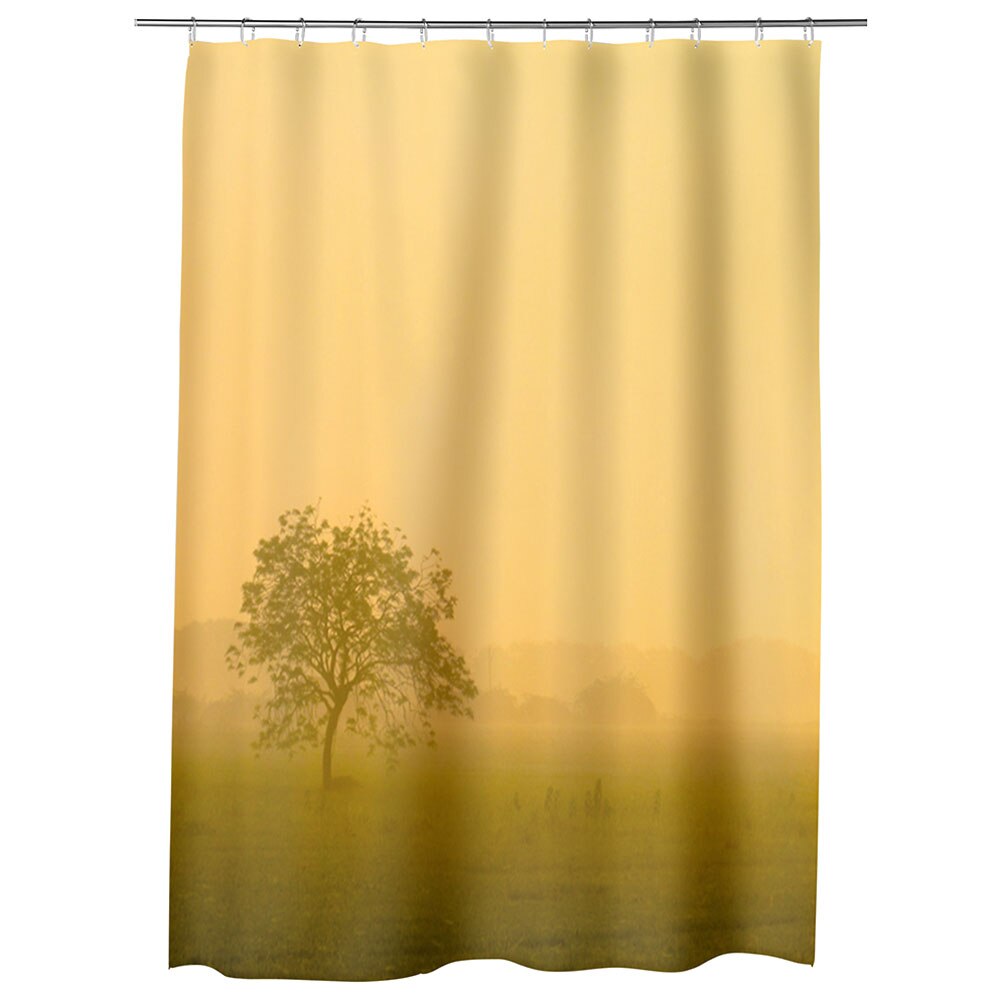Perdea Dus, Cada, pentru Baie, Heartwork, Ceata la apus, Model Multicolor, Decoratiuni Baie, 150 x 200 cm