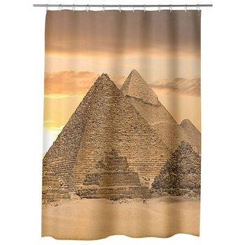 Perdea Dus, Cada, pentru Baie, Heartwork, Cairo Piramide Egipt, Model Multicolor, Decoratiuni Baie, 150 x 200 cm Perdea Dus, Cada, pentru Baie, Heartwork, Cairo Piramide Egipt, Model Multicolor, Decoratiuni Baie, 150 x 200 cm