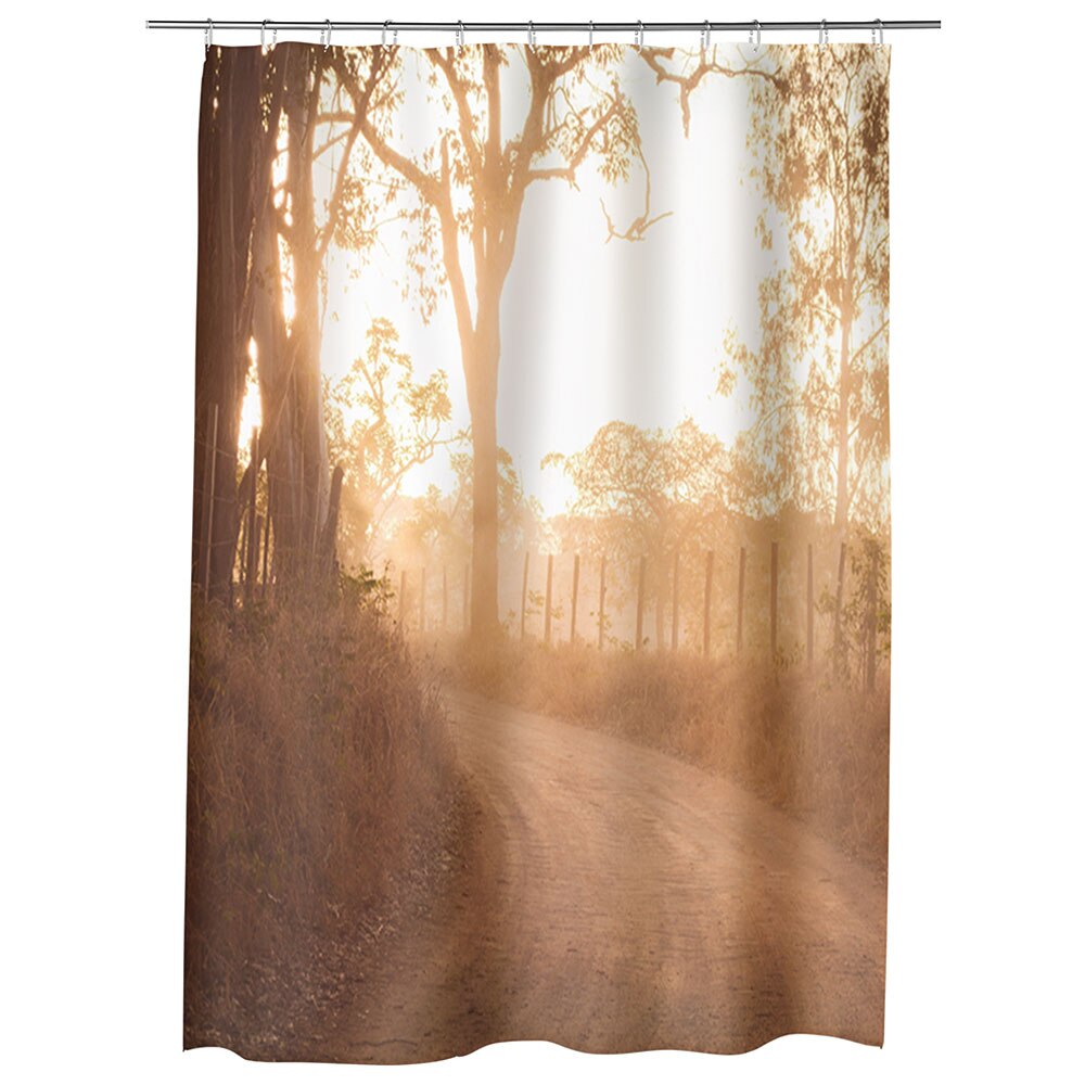 Perdea Dus, Cada, pentru Baie, Heartwork, Drum de tara, Model Multicolor, Decoratiuni Baie, 150 x 200 cm