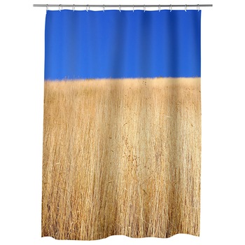 Perdea Dus, Cada, pentru Baie, Heartwork, Lan de grau sub cerul albastru, Model Multicolor, Decoratiuni Baie, 150 x 200 cm Perdea Dus, Cada, pentru Baie, Heartwork, Lan de grau sub cerul albastru, Model Multicolor, Decoratiuni Baie, 150 x 200 cm