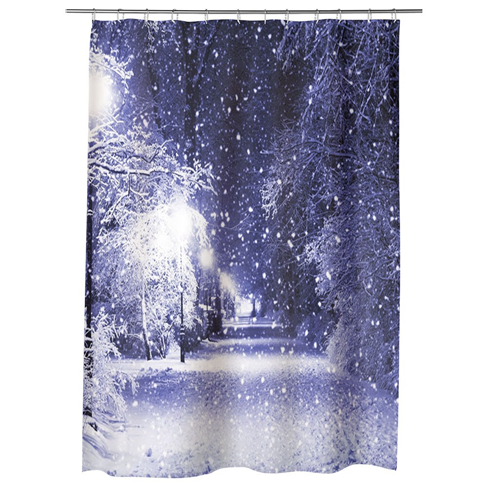 Perdea Dus, Cada, pentru Baie, Heartwork, Ninge, Model Multicolor, Decoratiuni Baie, 150 x 200 cm