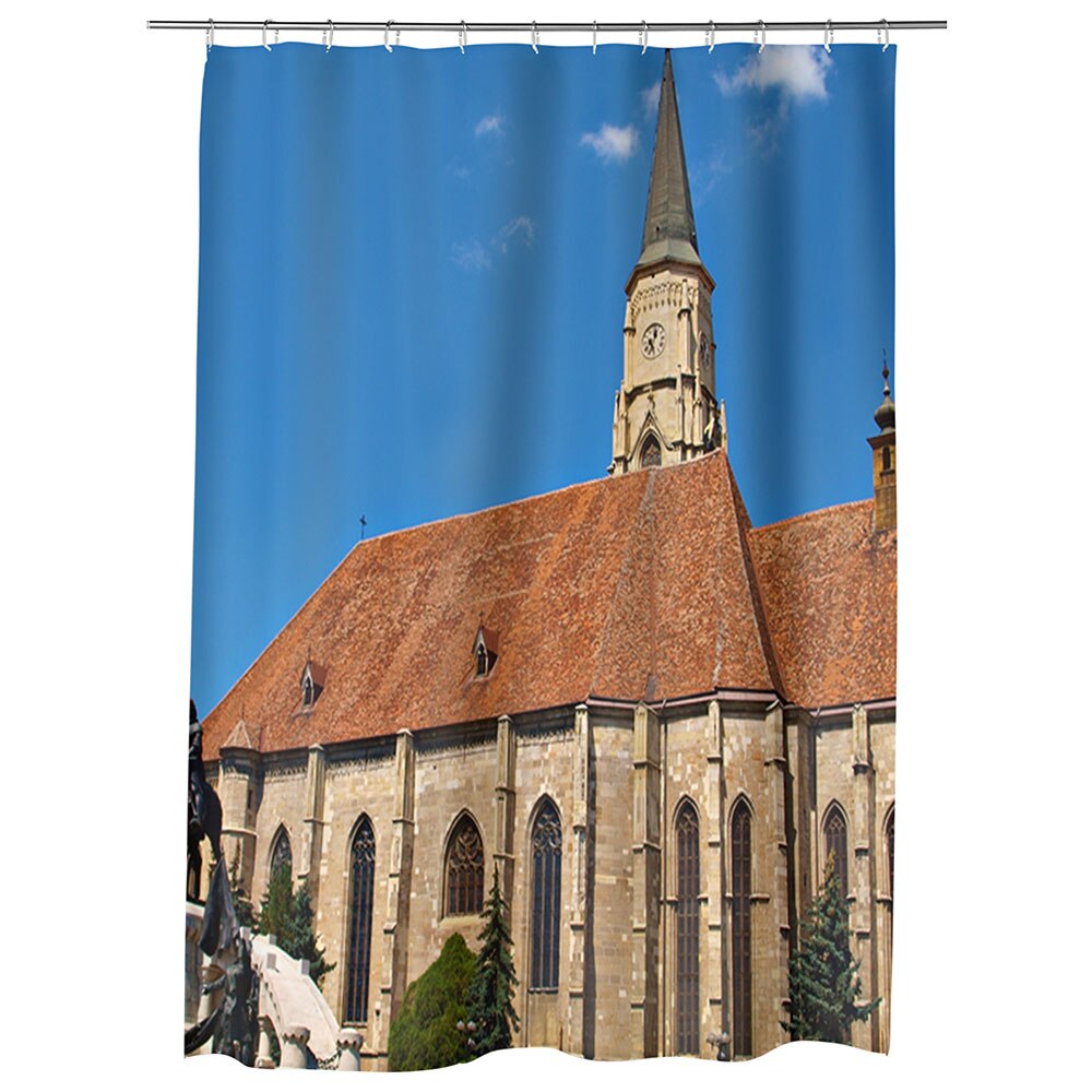 Perdea Dus, Cada, pentru Baie, Heartwork, Orasul Cluj Romania, Model Multicolor, Decoratiuni Baie, 150 x 200 cm