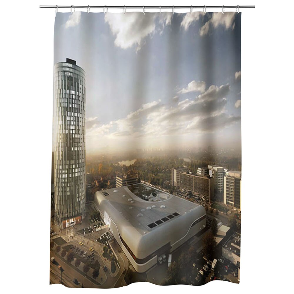 Perdea Dus, Cada, pentru Baie, Heartwork, Skytower Bucuresti, Model Multicolor, Decoratiuni Baie, 150 x 200 cm