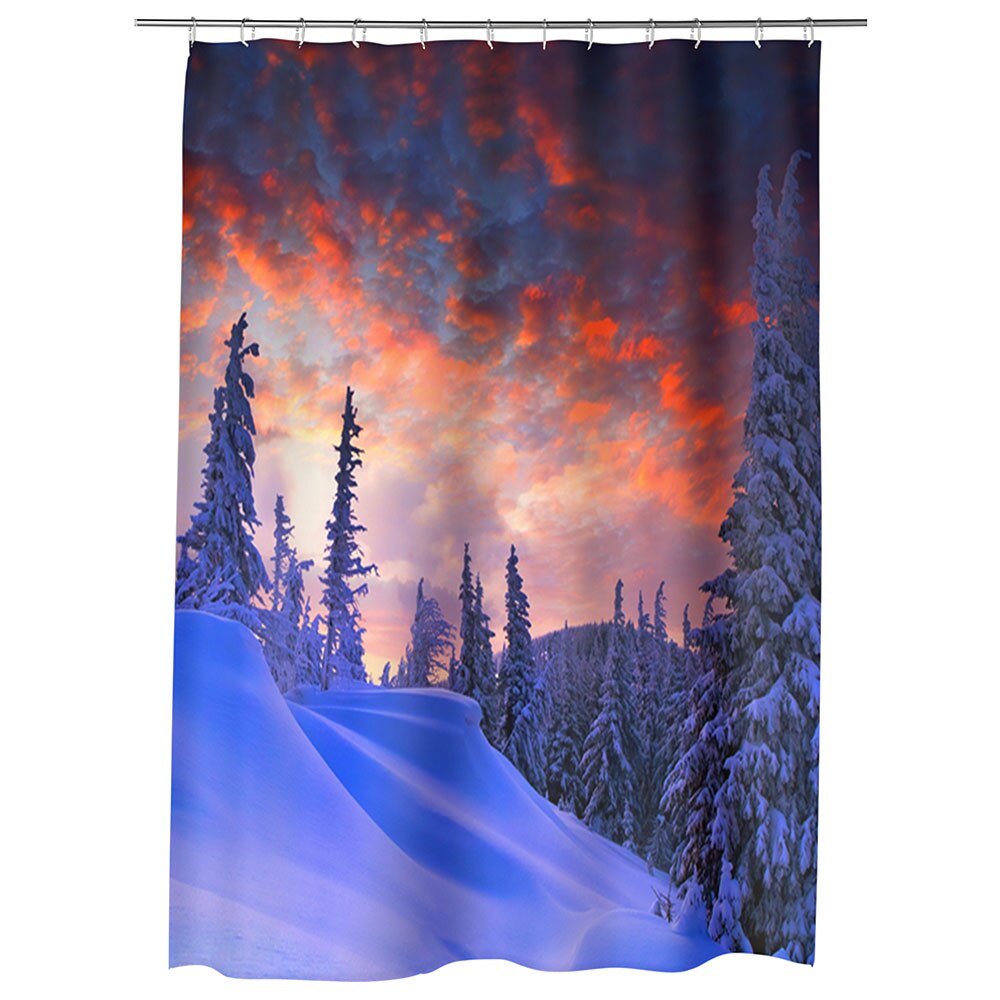 Perdea Dus, Cada, pentru Baie, Heartwork, Rosu cerului, Model Multicolor, Decoratiuni Baie, 150 x 200 cm