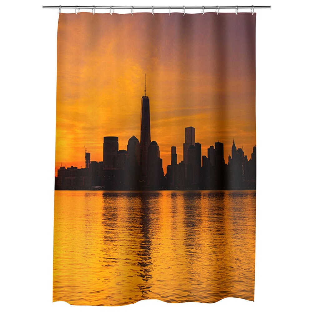 Perdea Dus, Cada, pentru Baie, Heartwork, New York, Model Multicolor, Decoratiuni Baie, 150 x 200 cm