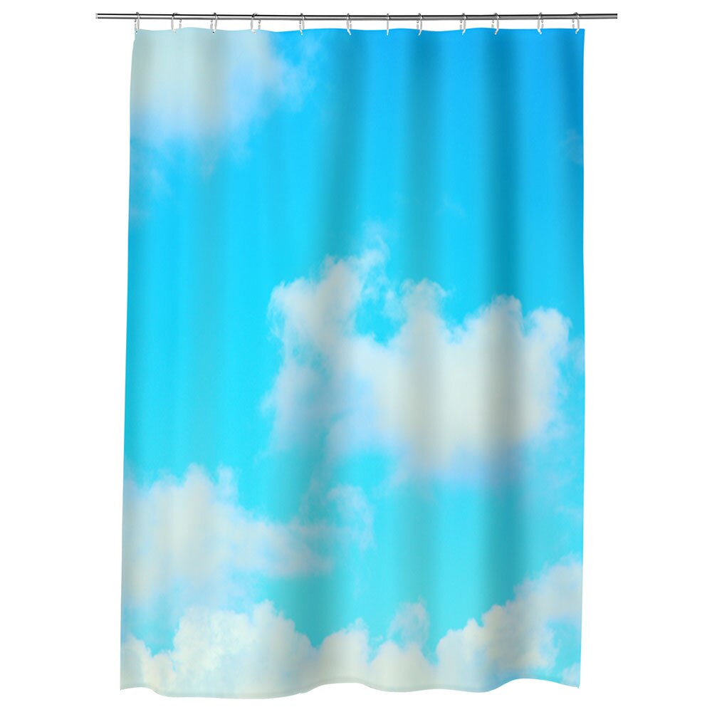 Perdea Dus, Cada, pentru Baie, Heartwork, Nori usori, Model Multicolor, Decoratiuni Baie, 150 x 200 cm
