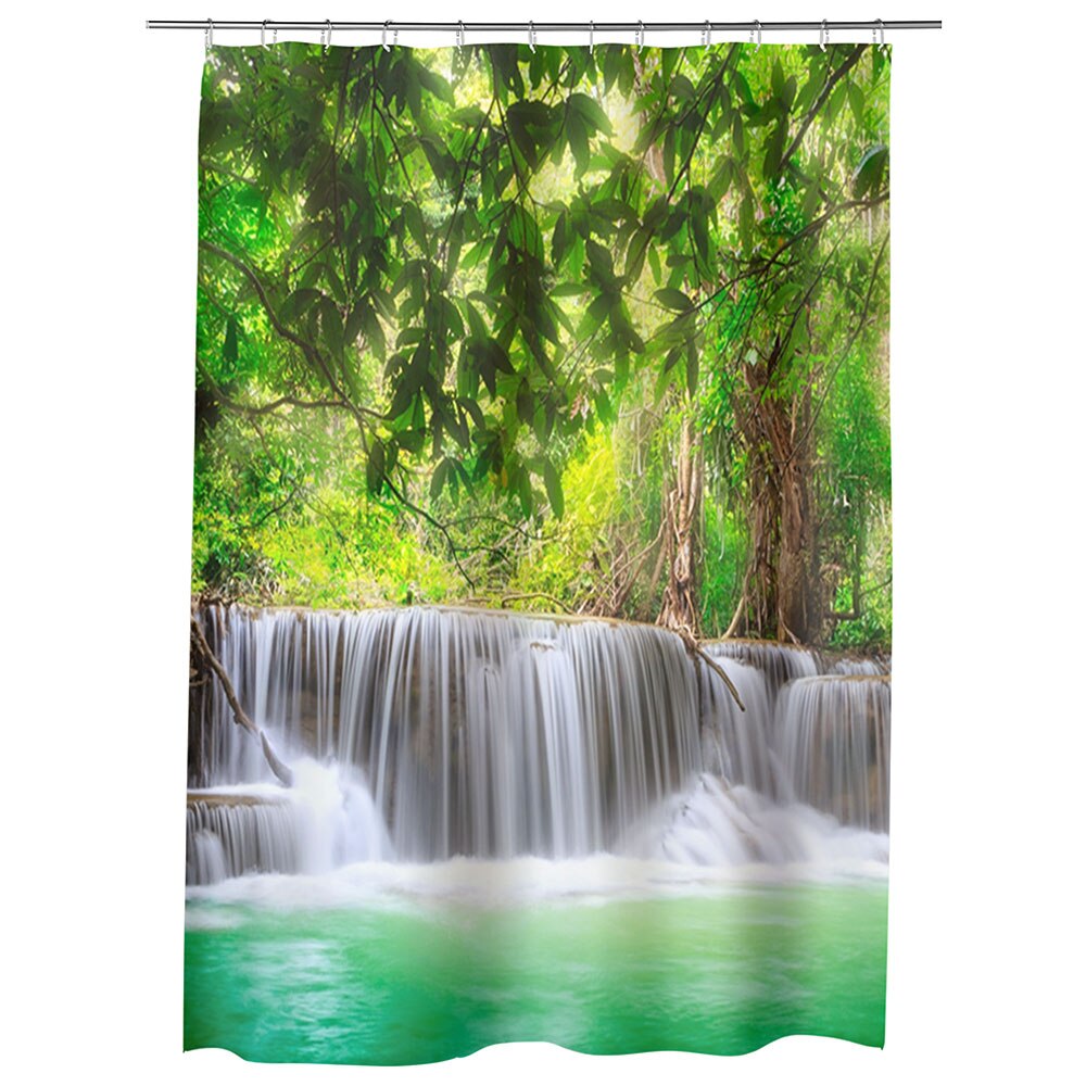 Perdea Dus, Cada, pentru Baie, Heartwork, Cascade multiple, Model Multicolor, Decoratiuni Baie, 150 x 200 cm
