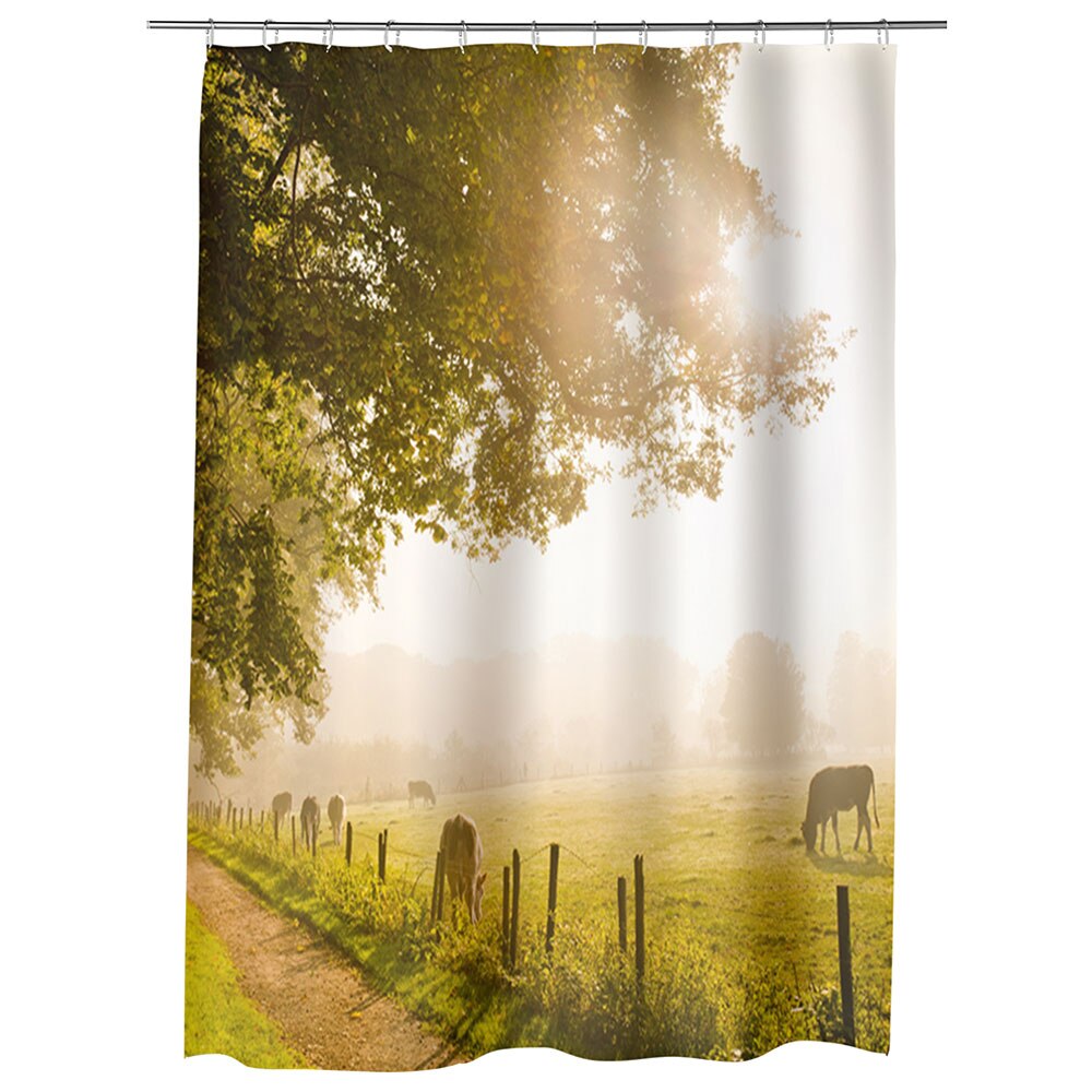 Perdea Dus, Cada, pentru Baie, Heartwork, La pascut, Model Multicolor, Decoratiuni Baie, 150 x 200 cm
