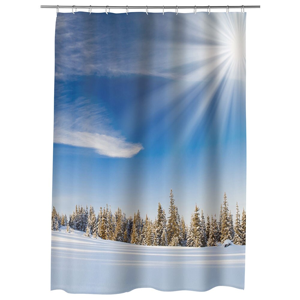 Perdea Dus, Cada, pentru Baie, Heartwork, Soare cu dinti, Model Multicolor, Decoratiuni Baie, 150 x 200 cm