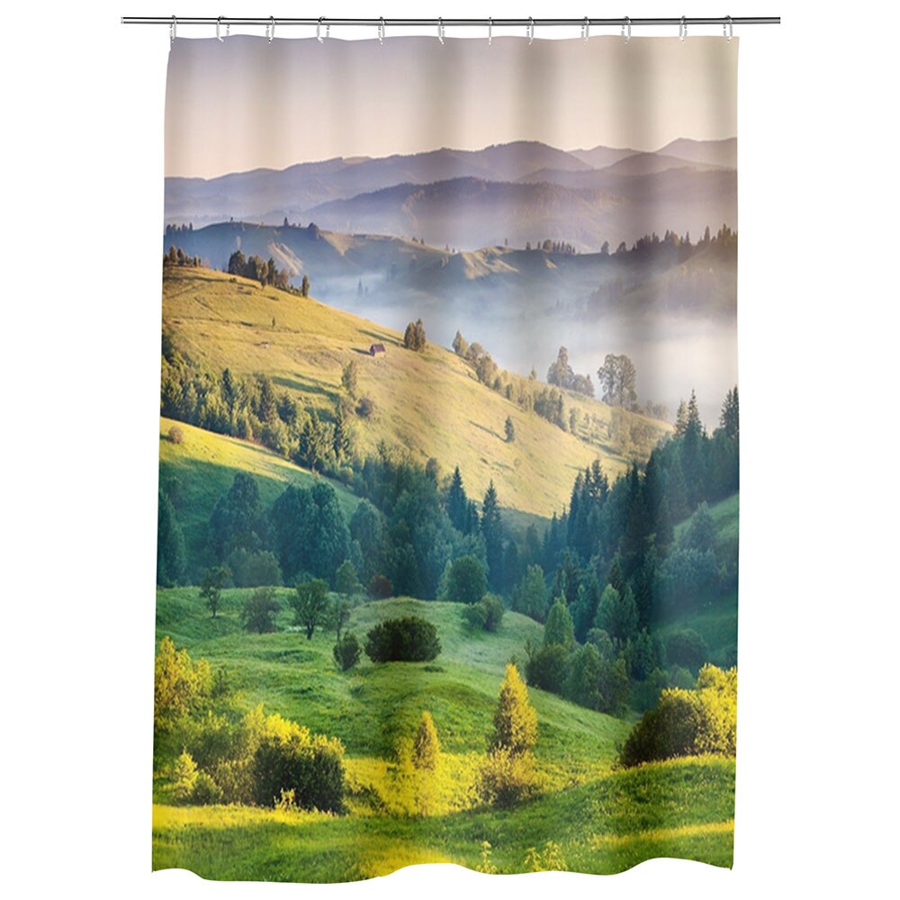 Perdea Dus, Cada, pentru Baie, Heartwork, Depresiuni, Model Multicolor, Decoratiuni Baie, 150 x 200 cm