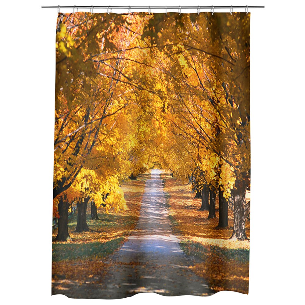 Perdea Dus, Cada, pentru Baie, Heartwork, Sosea in valuri, Model Multicolor, Decoratiuni Baie, 150 x 200 cm