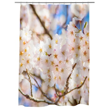 Perdea Dus, Cada, pentru Baie, Heartwork, Crengute cu flori, Model Multicolor, Decoratiuni Baie, 150 x 200 cm Perdea Dus, Cada, pentru Baie, Heartwork, Crengute cu flori, Model Multicolor, Decoratiuni Baie, 150 x 200 cm