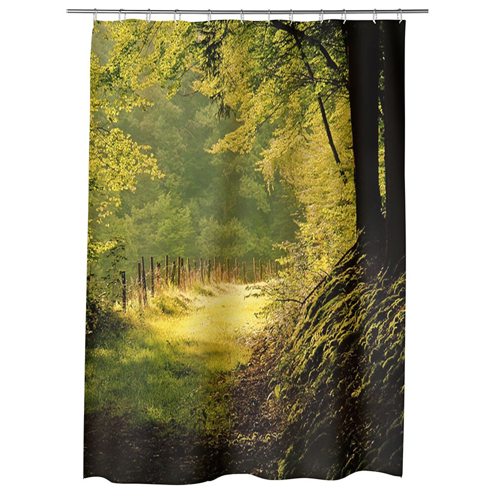 Perdea Dus, Cada, pentru Baie, Heartwork, Poteca umbrita, Model Multicolor, Decoratiuni Baie, 150 x 200 cm