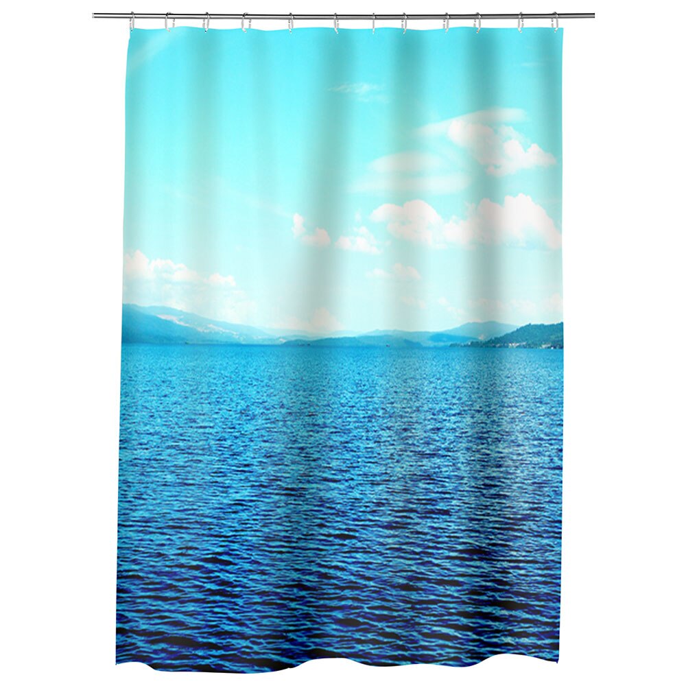 Perdea Dus, Cada, pentru Baie, Heartwork, Lac infinit, Model Multicolor, Decoratiuni Baie, 150 x 200 cm