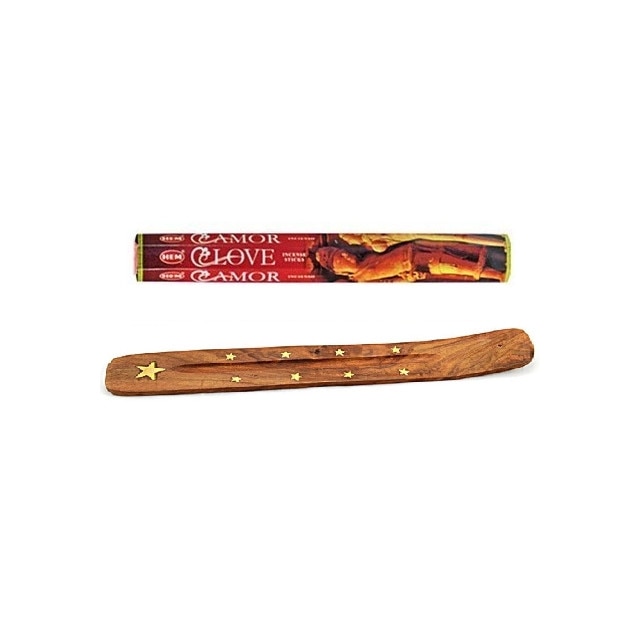 Set betisoare parfumate HEM Love Amor si suport lemn