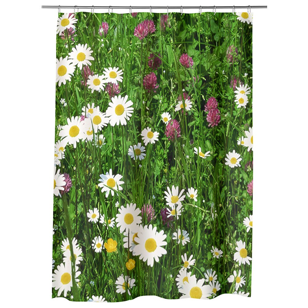 Perdea Dus, Cada, pentru Baie, Heartwork, Flori diverse, Model Multicolor, Decoratiuni Baie, 150 x 200 cm