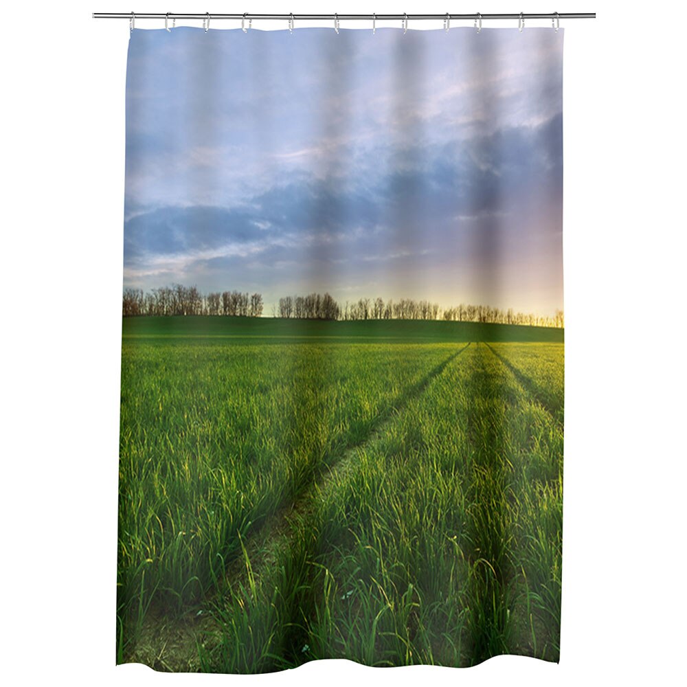 Perdea Dus, Cada, pentru Baie, Heartwork, Carari prin campie, Model Multicolor, Decoratiuni Baie, 150 x 200 cm