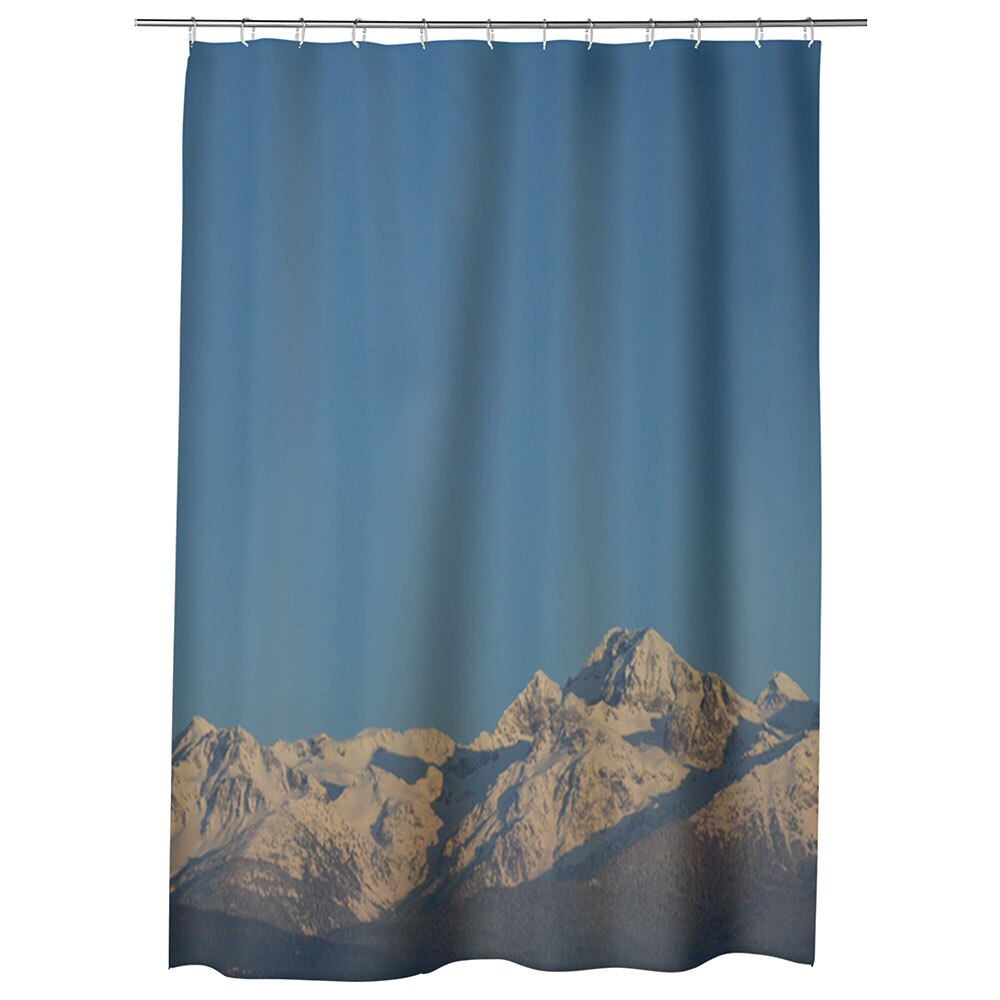Perdea Dus, Cada, pentru Baie, Heartwork, Cer si munti, Model Multicolor, Decoratiuni Baie, 150 x 200 cm