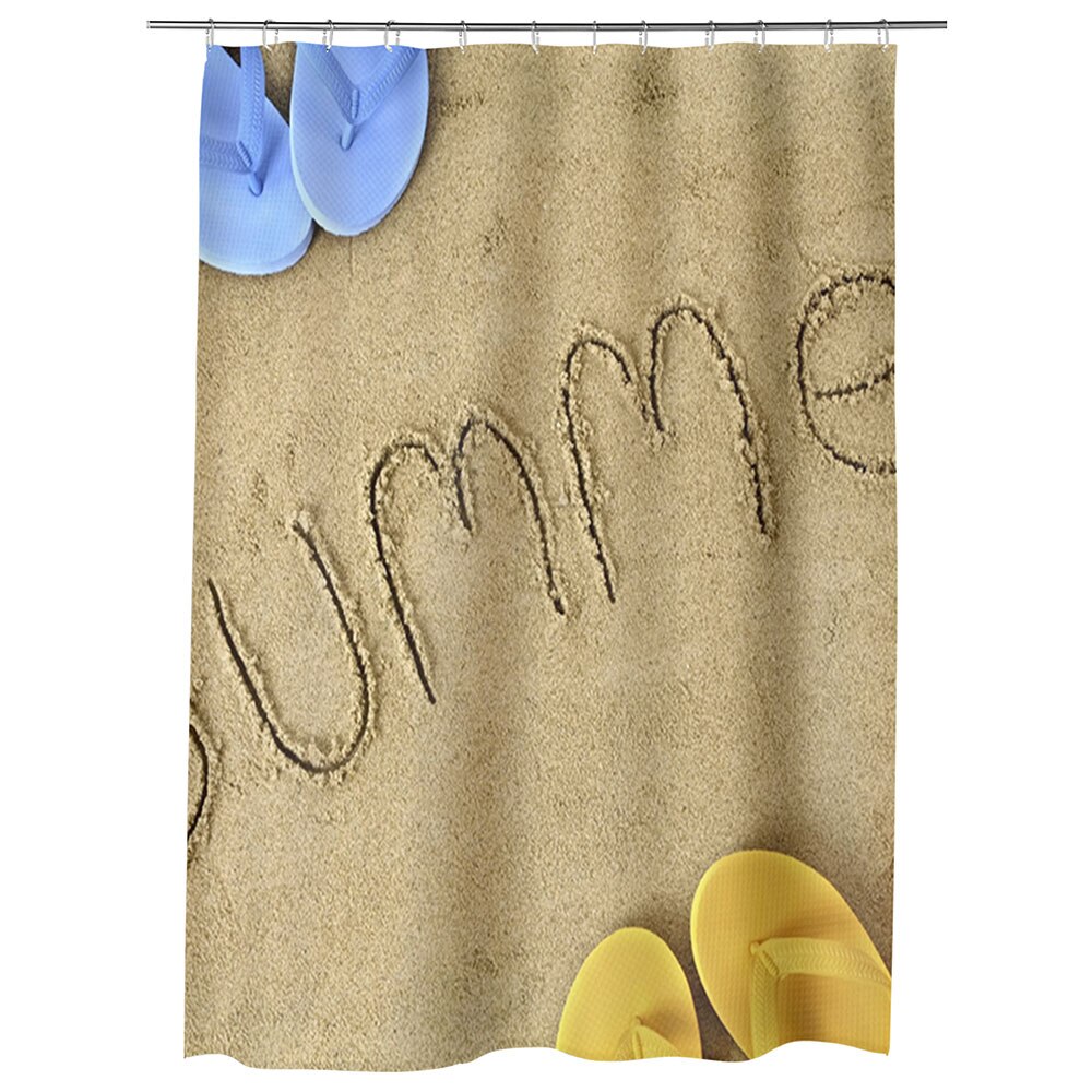Perdea Dus, Cada, pentru Baie, Heartwork, Vara, Model Multicolor, Decoratiuni Baie, 150 x 200 cm