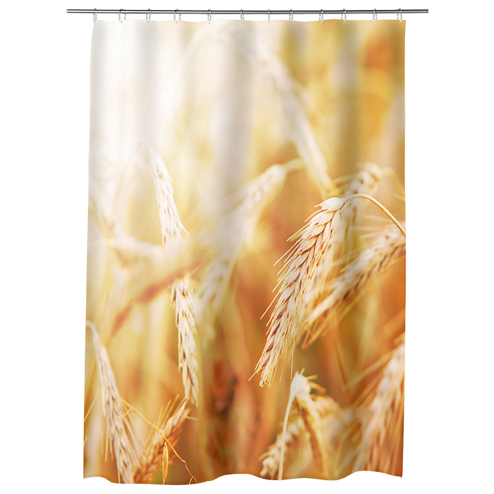 Perdea Dus, Cada, pentru Baie, Heartwork, Grau, Model Multicolor, Decoratiuni Baie, 150 x 200 cm