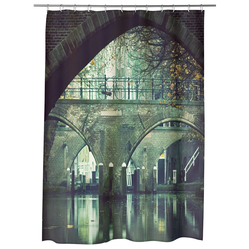 Perdea Dus, Cada, pentru Baie, Heartwork, Urban, Model Multicolor, Decoratiuni Baie, 150 x 200 cm