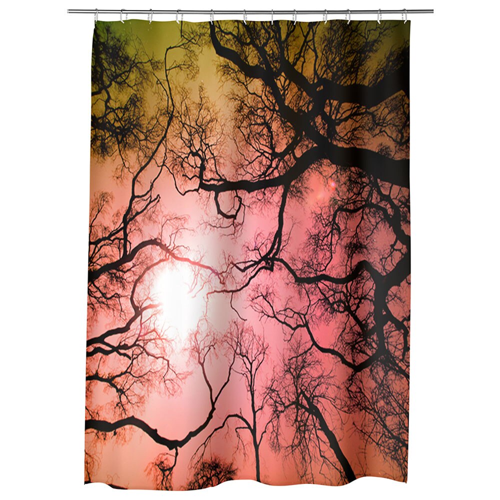Perdea Dus, Cada, pentru Baie, Heartwork, Crengute, Model Multicolor, Decoratiuni Baie, 150 x 200 cm