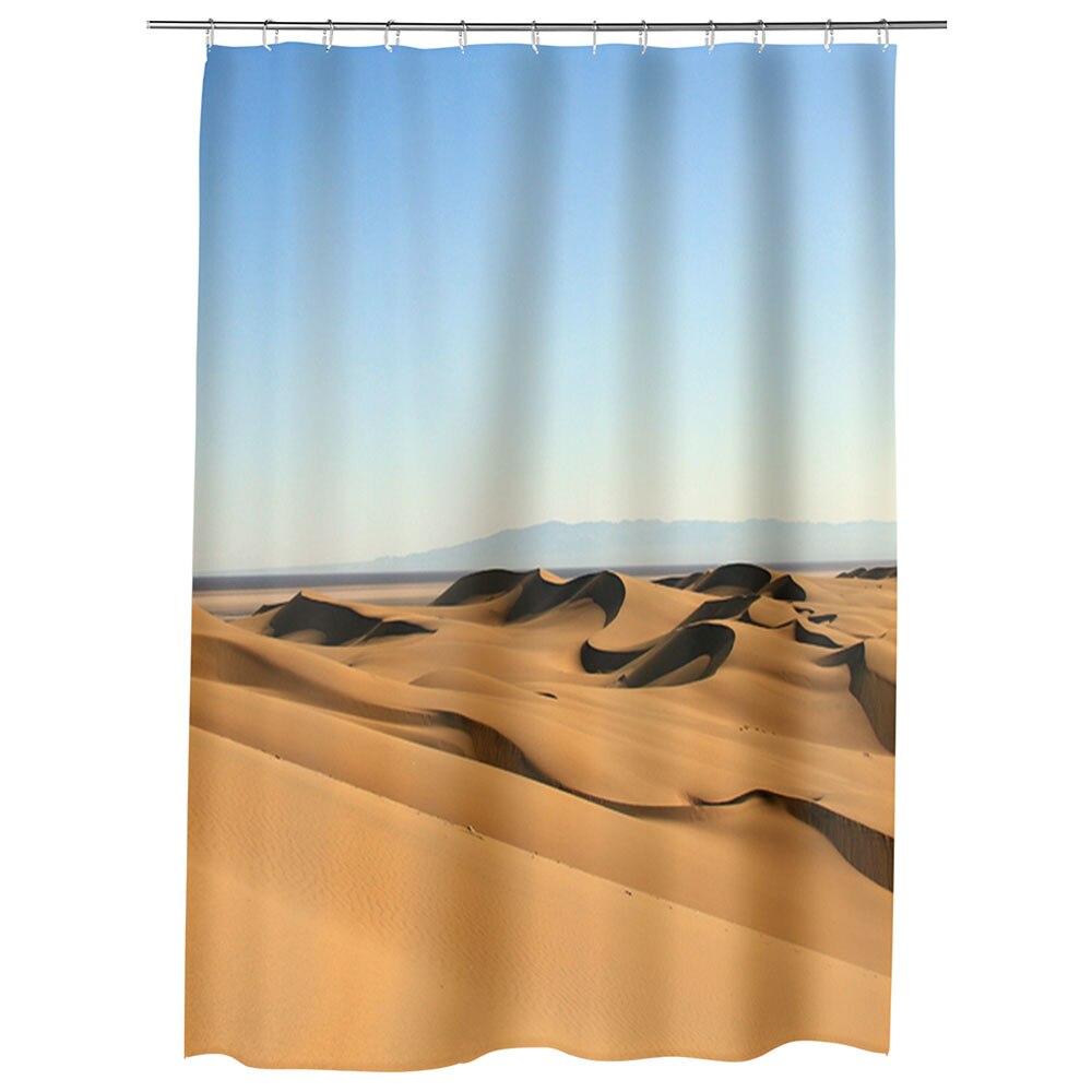 Perdea Dus, Cada, pentru Baie, Heartwork, Dune in desert, Model Multicolor, Decoratiuni Baie, 150 x 200 cm