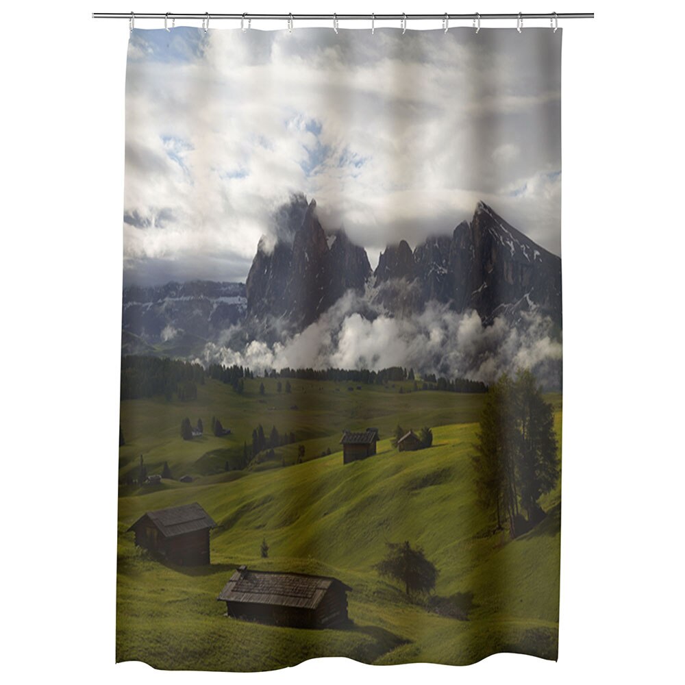 Perdea Dus, Cada, pentru Baie, Heartwork, Se pregateste sa ploua, Model Multicolor, Decoratiuni Baie, 150 x 200 cm