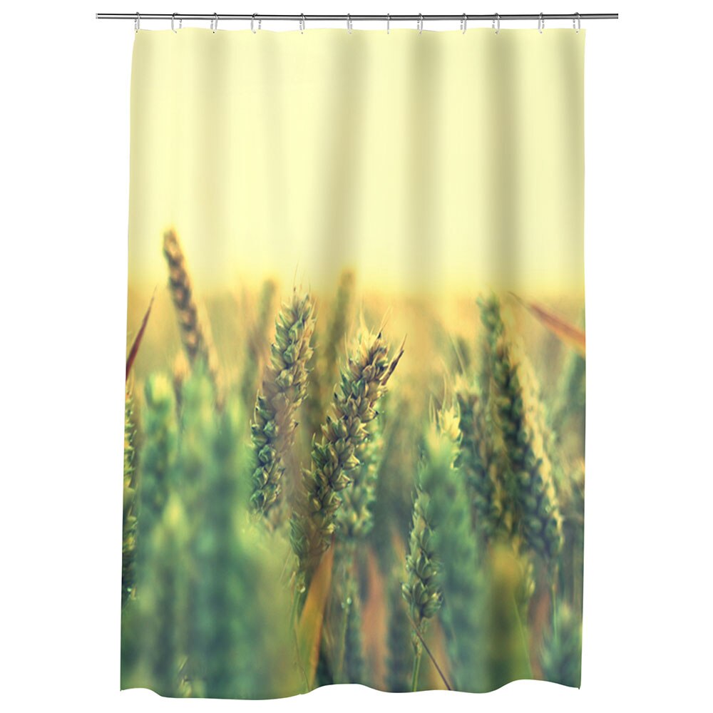 Perdea Dus, Cada, pentru Baie, Heartwork, Grau verde, Model Multicolor, Decoratiuni Baie, 150 x 200 cm