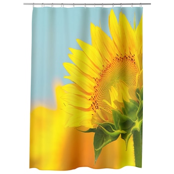 Perdea Dus, Cada, pentru Baie, Heartwork, Pui de floarea soarelui, Model Multicolor, Decoratiuni Baie, 150 x 200 cm Perdea Dus, Cada, pentru Baie, Heartwork, Pui de floarea soarelui, Model Multicolor, Decoratiuni Baie, 150 x 200 cm