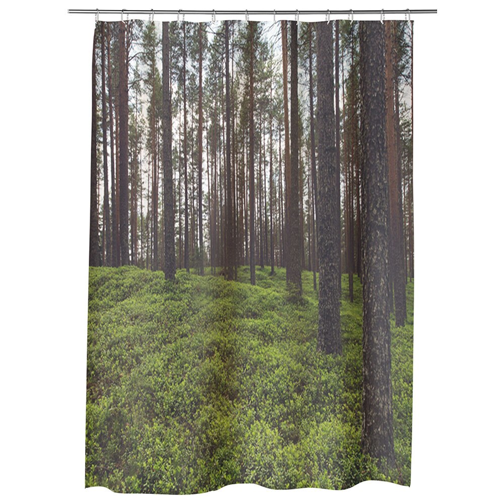 Perdea Dus, Cada, pentru Baie, Heartwork, Padure rara, Model Multicolor, Decoratiuni Baie, 150 x 200 cm