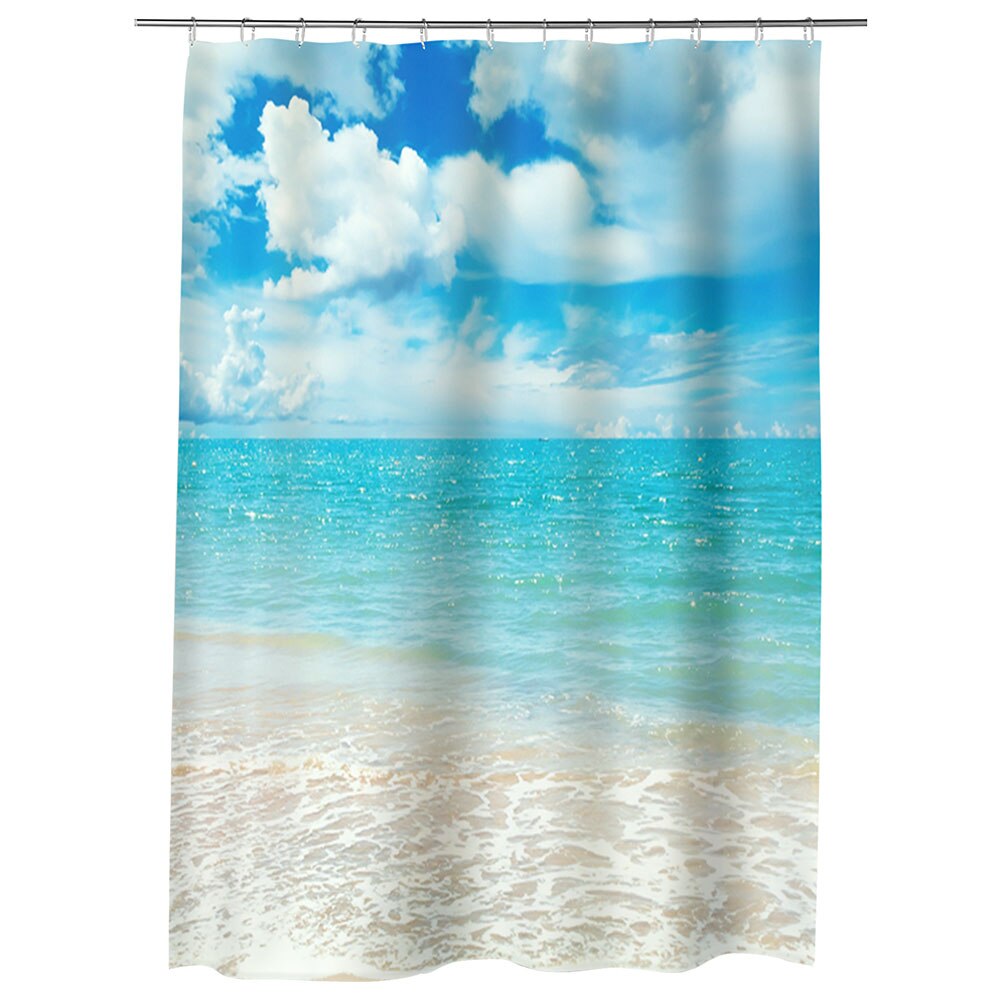 Perdea Dus, Cada, pentru Baie, Heartwork, Baie in mare, Model Multicolor, Decoratiuni Baie, 150 x 200 cm