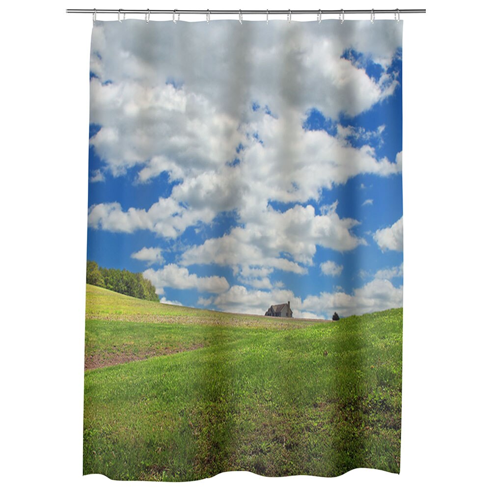 Perdea Dus, Cada, pentru Baie, Heartwork, Nori rasleti, Model Multicolor, Decoratiuni Baie, 150 x 200 cm