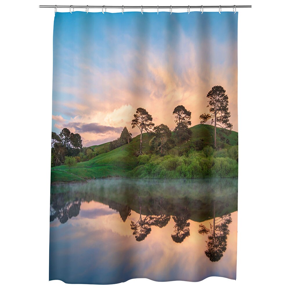 Perdea Dus, Cada, pentru Baie, Heartwork, Olginda perfecta, Model Multicolor, Decoratiuni Baie, 150 x 200 cm