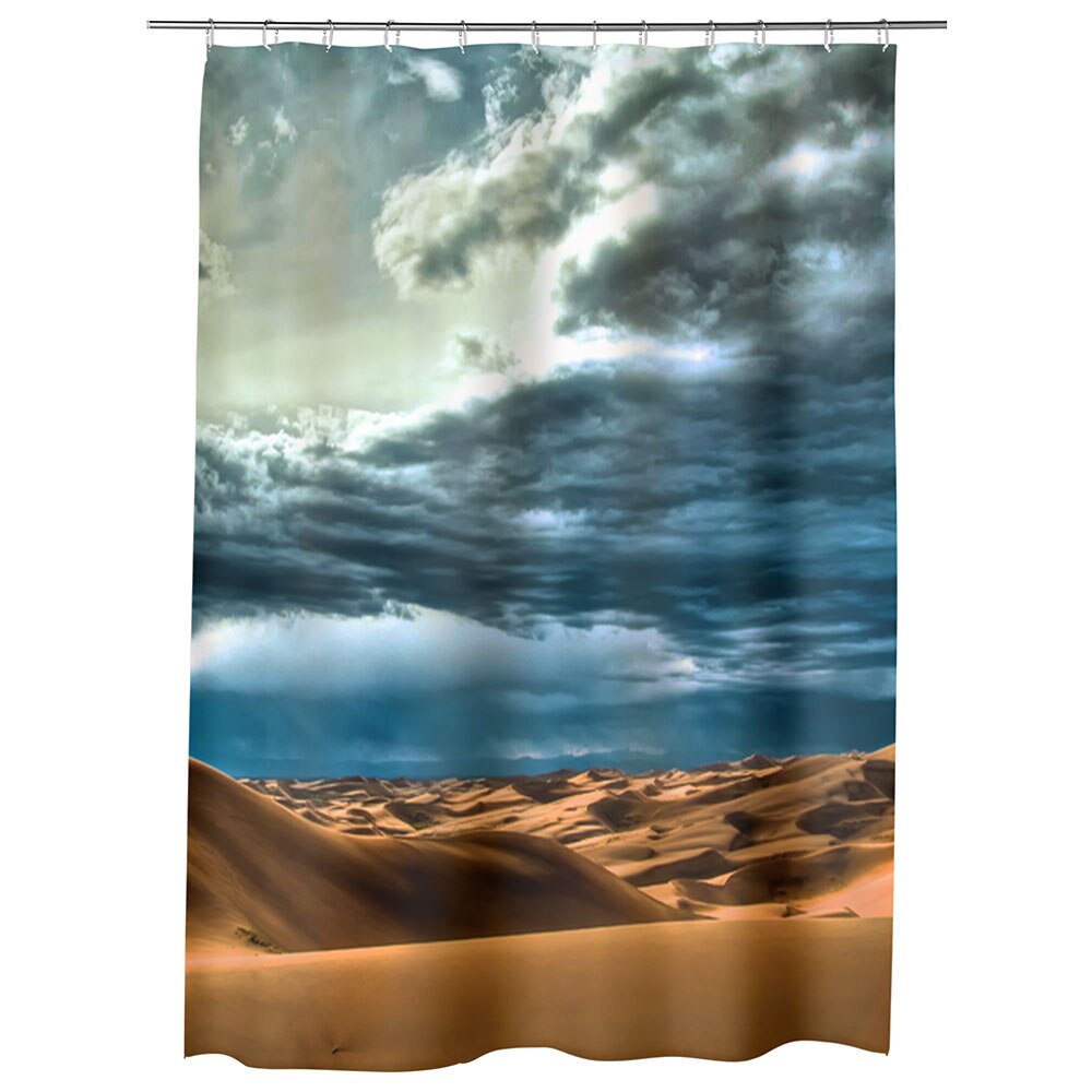 Perdea Dus, Cada, pentru Baie, Heartwork, Cer peste desert, Model Multicolor, Decoratiuni Baie, 150 x 200 cm