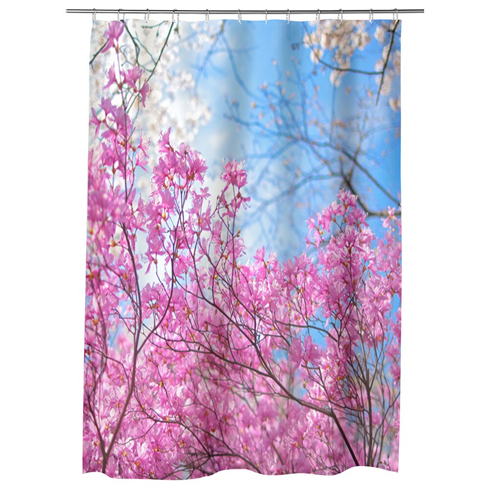 Perdea Dus, Cada, pentru Baie, Heartwork, De la roz la albastru, Model Multicolor, Decoratiuni Baie, 150 x 200 cm