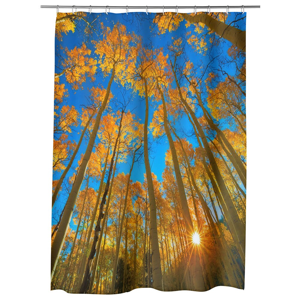 Perdea Dus, Cada, pentru Baie, Heartwork, In sus pe cer, Model Multicolor, Decoratiuni Baie, 150 x 200 cm