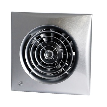 Ventilator axial de baie Soler & Palau Silent 300 CRZ Silver, diametru 150 mm, 280 mc/h, cu timer Ventilator axial de baie Soler & Palau Silent 300 CRZ Silver, diametru 150 mm, 280 mc/h, cu timer