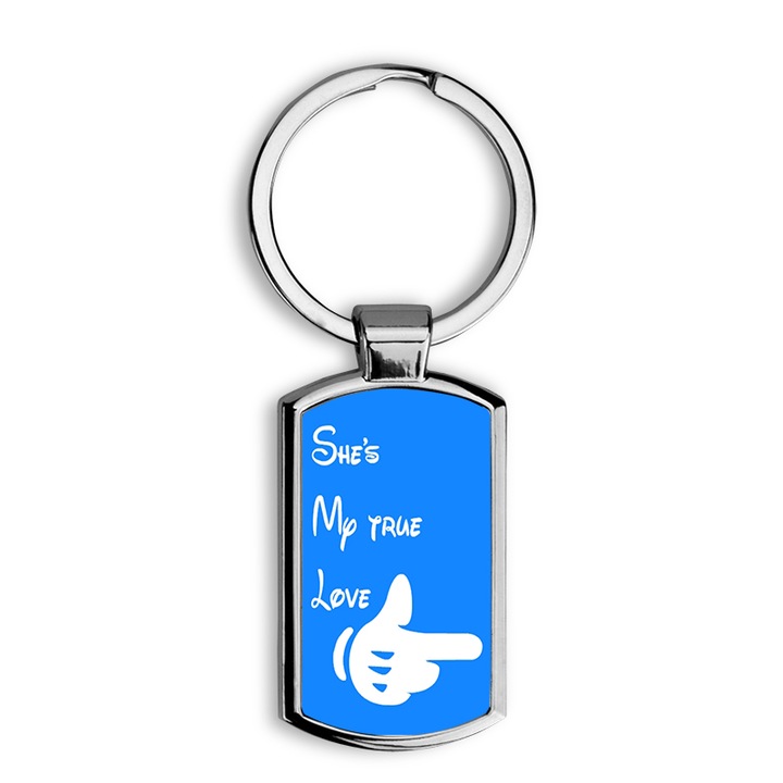 My true love mintás fém kulcstartó 2