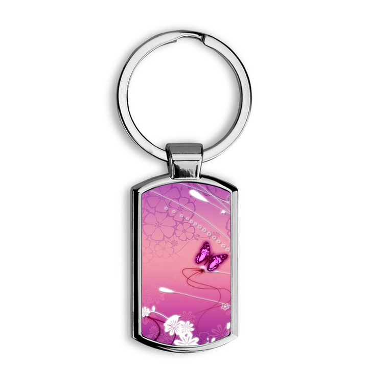 Pillangó mintás fém kulcstartó 6