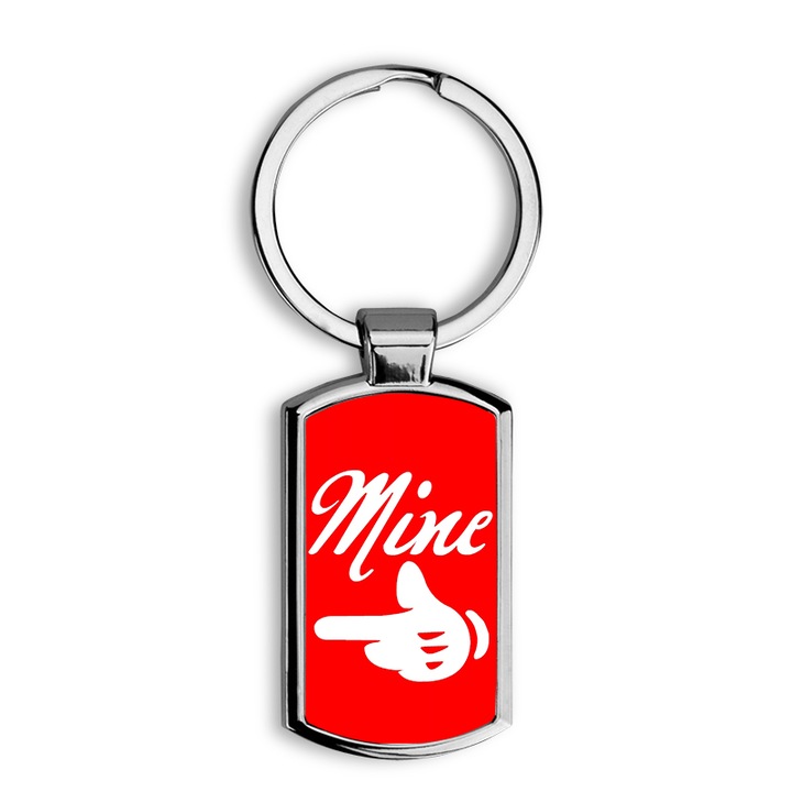 Mine mintás fém kulcstartó 1